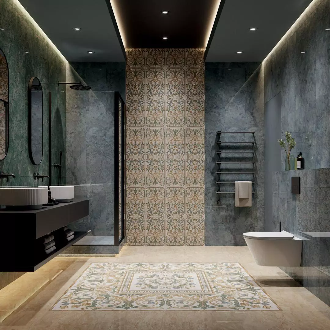 SG647902R Эвора синий светлый лаппатированный обрезной 60х60 Kerama Marazzi