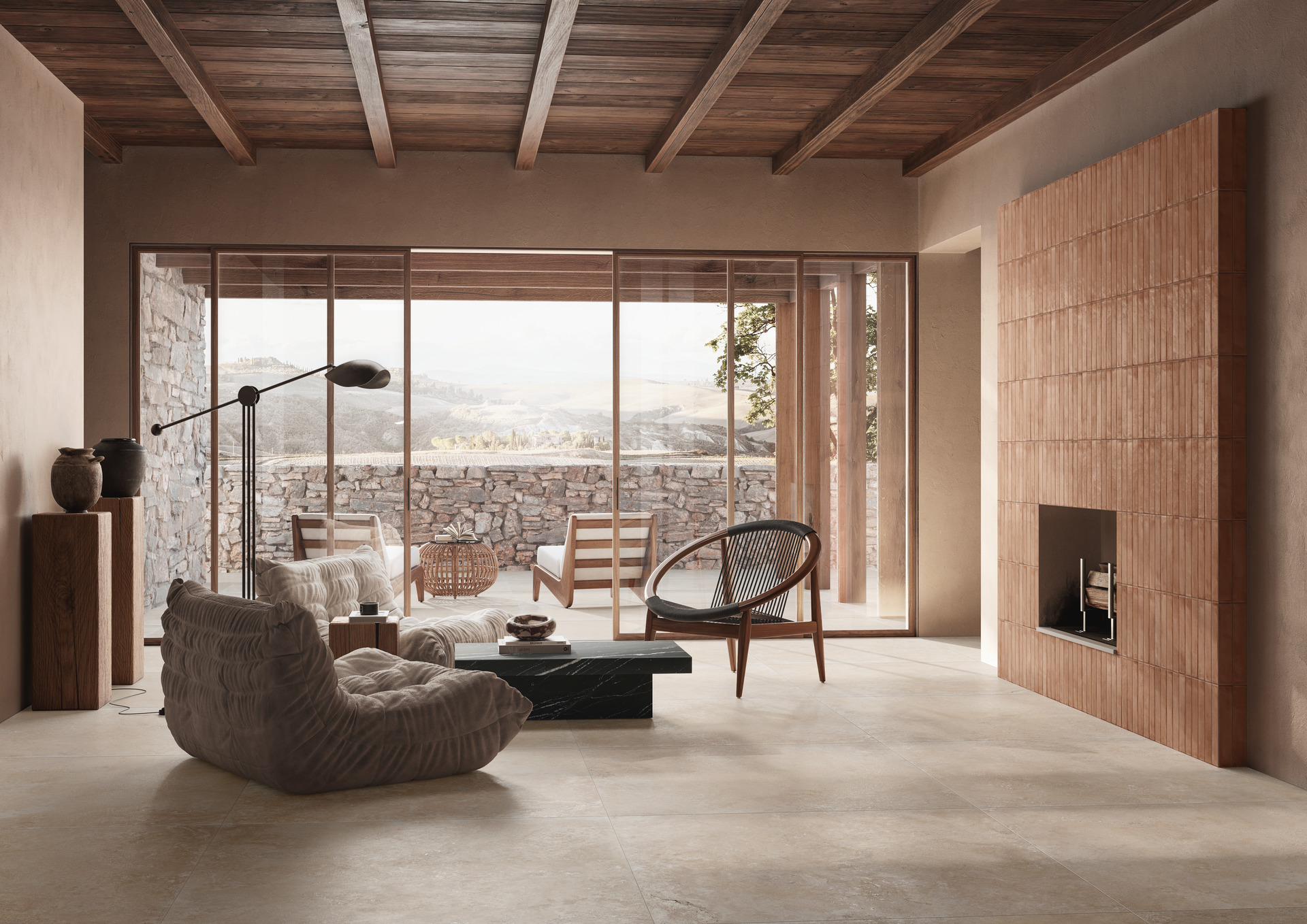 RCA7 Realstone Travertino Vein Bianco Rett 60x120 Ragno Marazzi