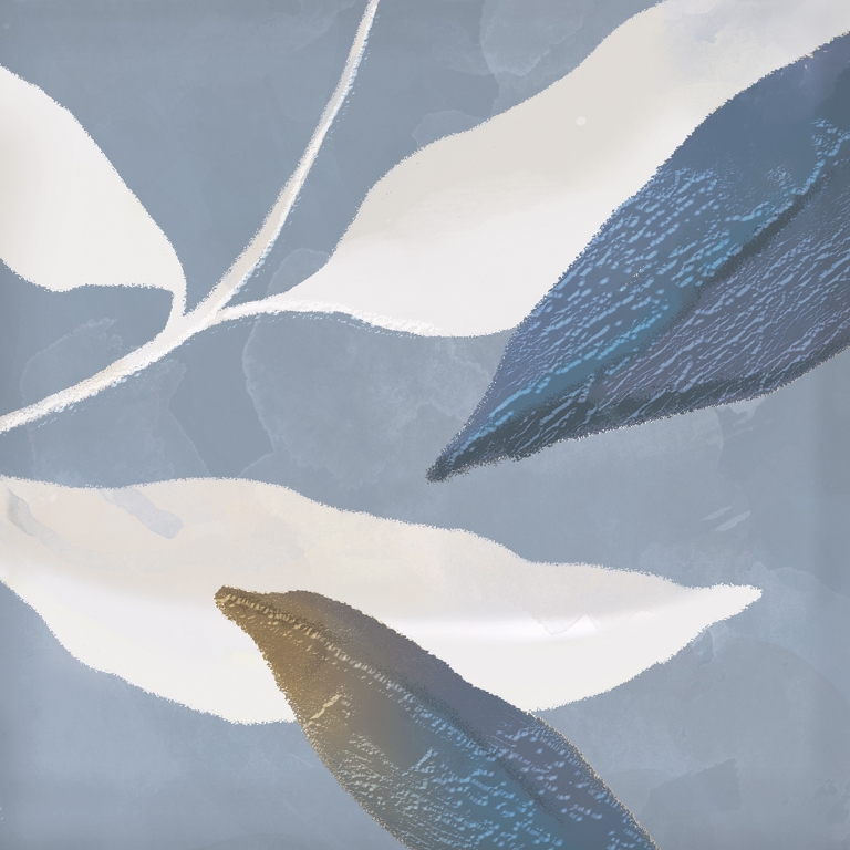 Leaves Blue 15x15 Eletto Ceramica