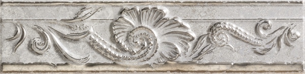 76132 FASCIA RILIEVO GRIGIO PLATINO 10x40 Gardenia Orchidea (Versace)