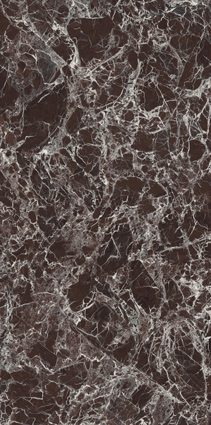 UM6L300673 ROSSO IMPERIALE Lucidato Shiny 6mm 300x150 Ariostea