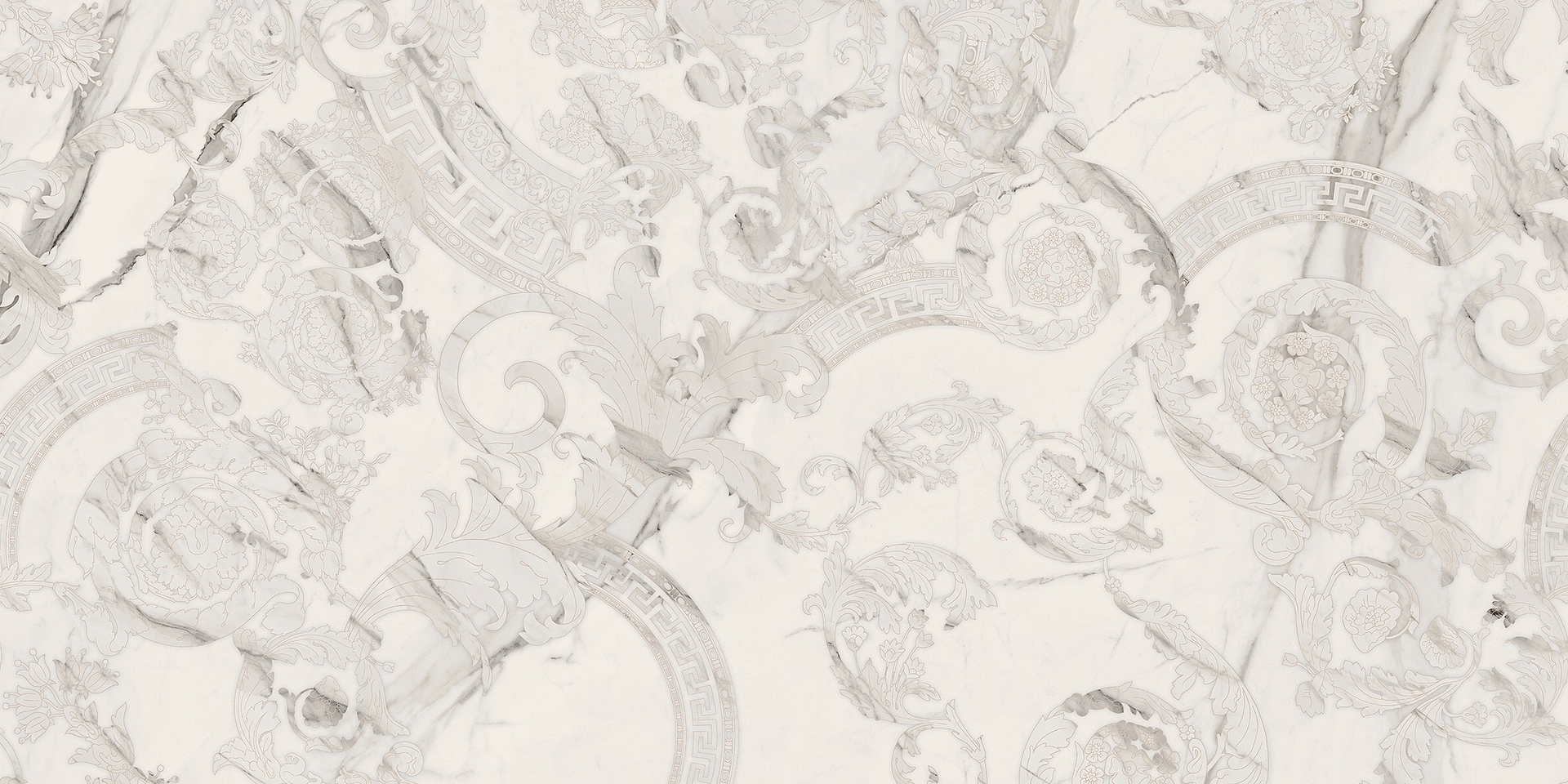 G67590 Statuario White Megabarocco Lux R 60x120 Versace (Gardenia Orchidea) фото 7
