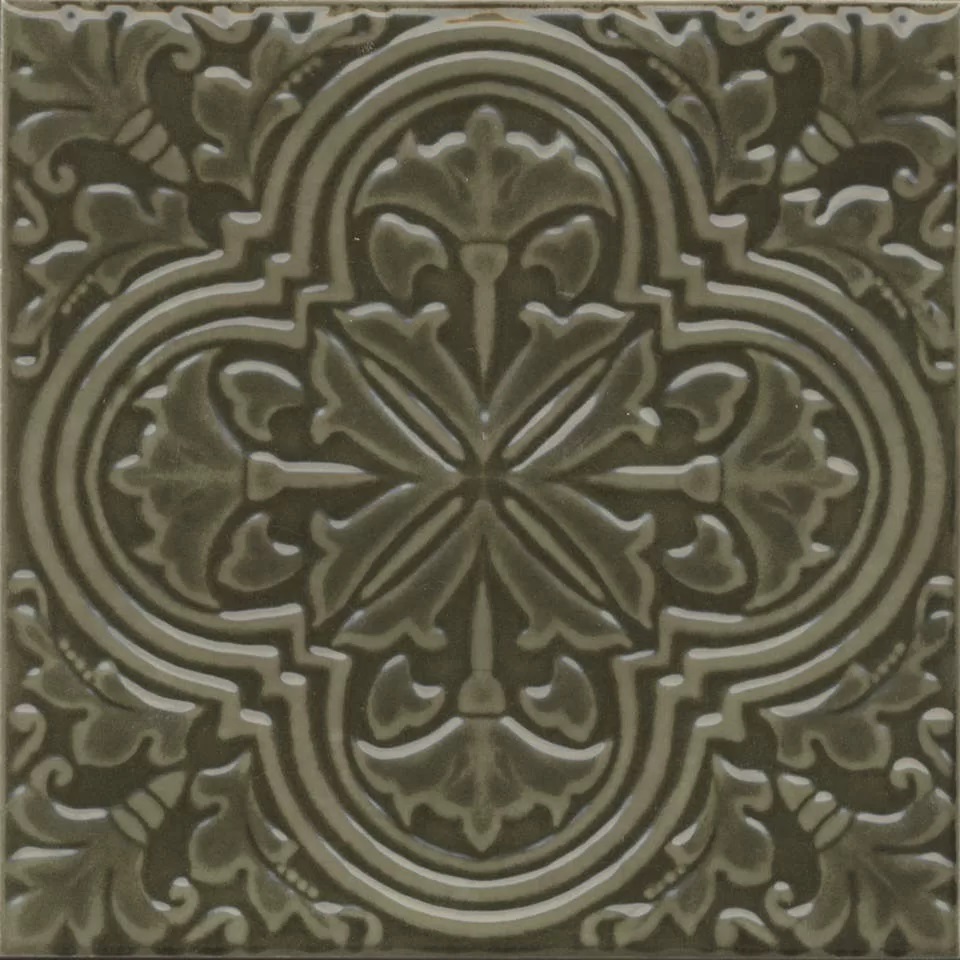 KMD3STA002BN Декор Фес зелёный глянцевый 15x15x0,77 Kerama Marazzi