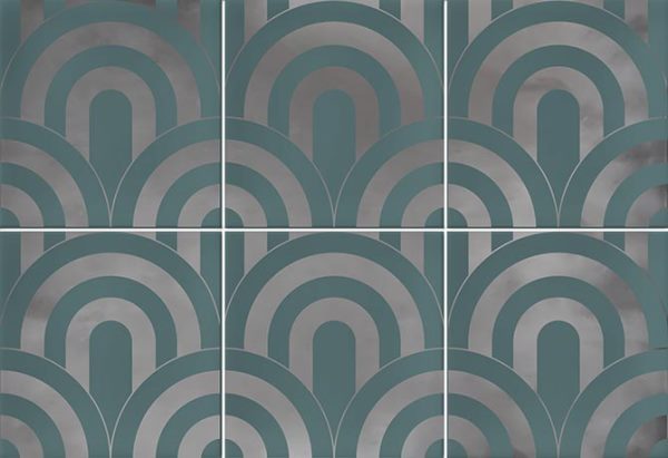 Takada Turquesa Plata 23x33,5 VIVES