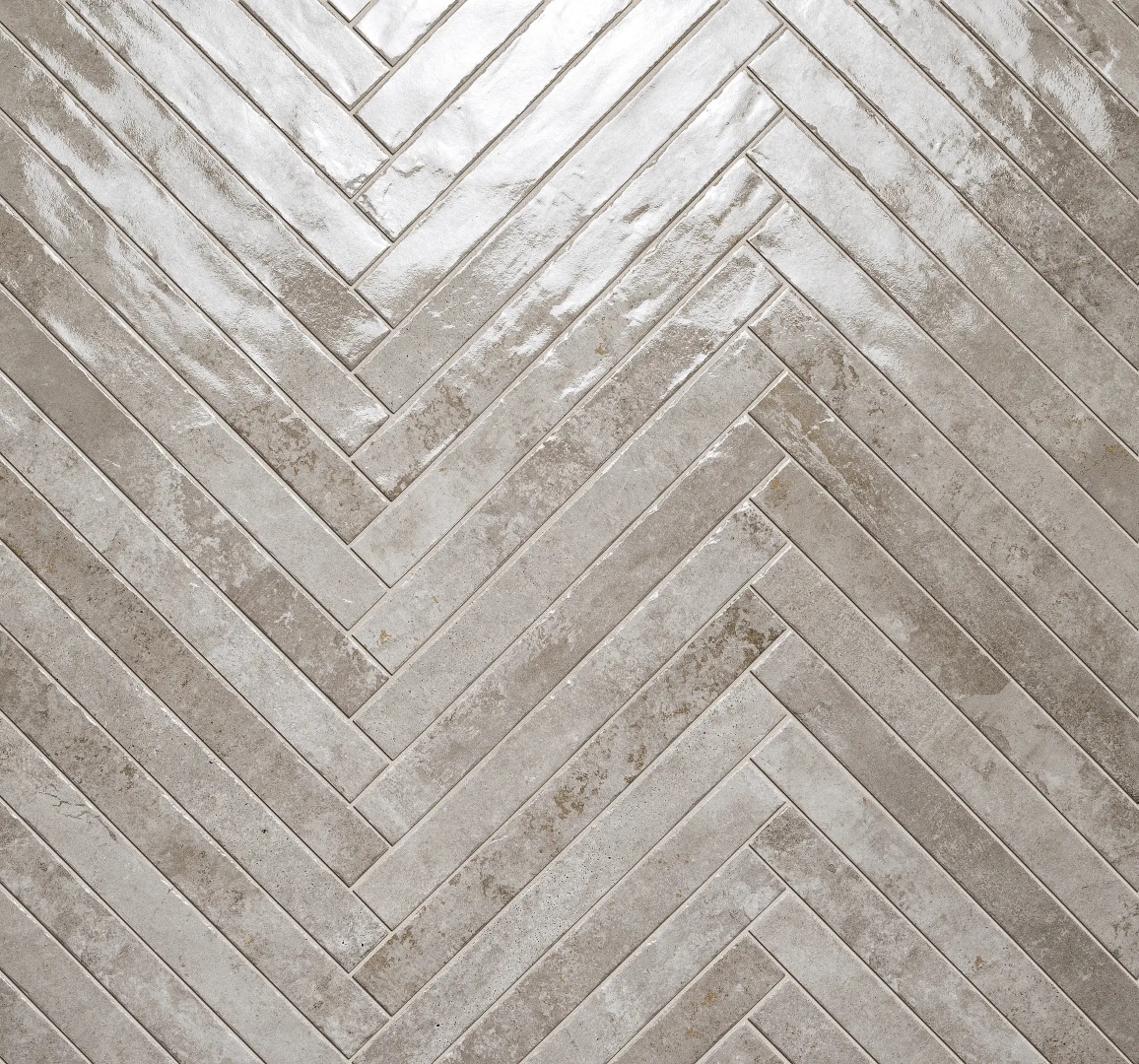 264052 Kist Lux Light Grey Glossy 4,8x45 La Fabbrica Ceramiche фото 3