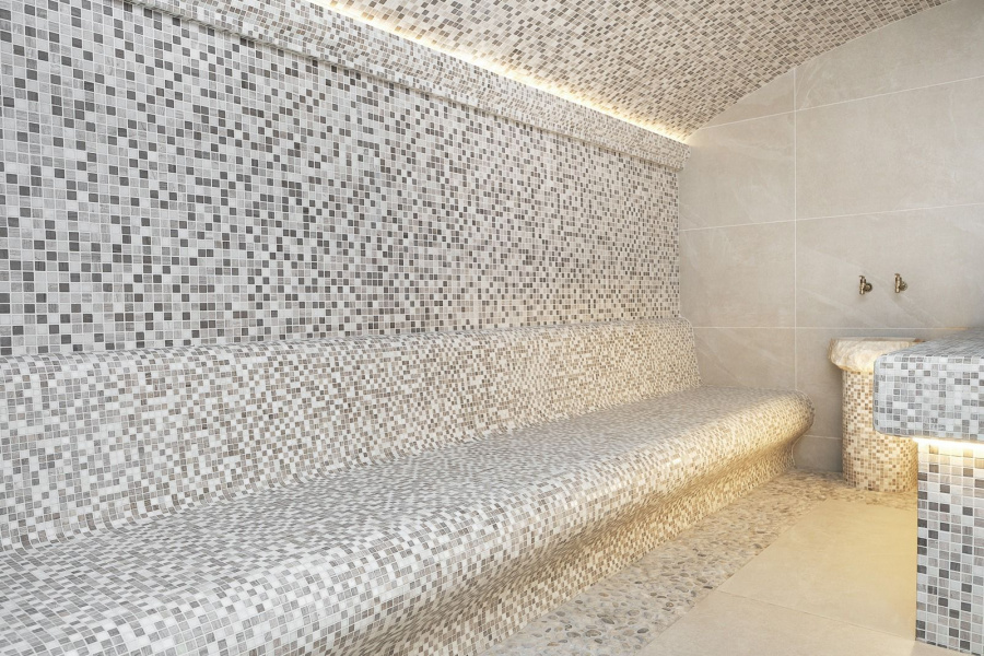 PIX210 Honey onyx, Dondong из оникса и мрамора полированная 48x48 305х305x8 Pixmosaic
