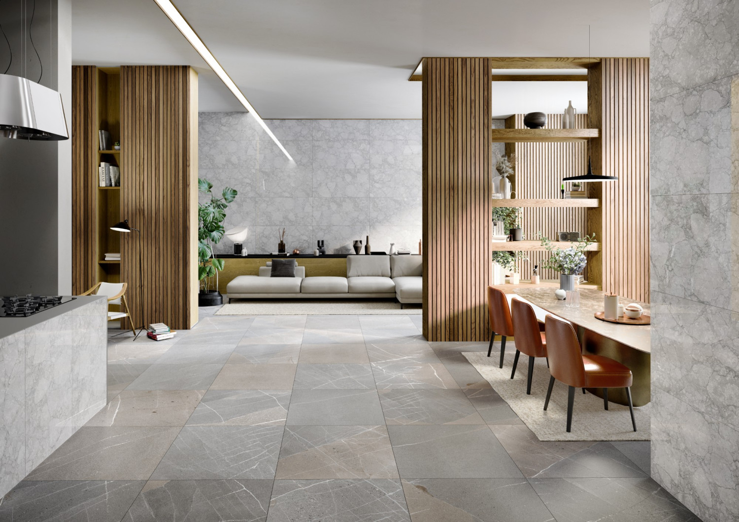 TI008080N Tinos Grey 80х80 Pieza Ceramica