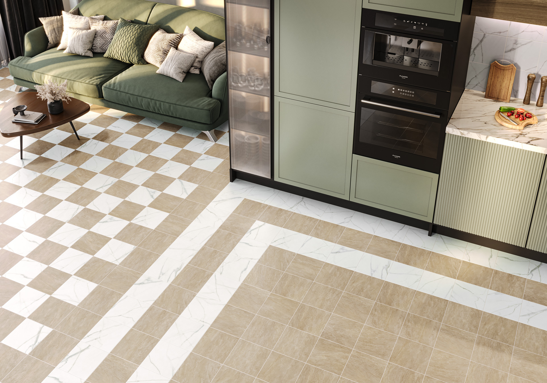 GP2020DNA09 Honey матовый 200x200x8 New Trend