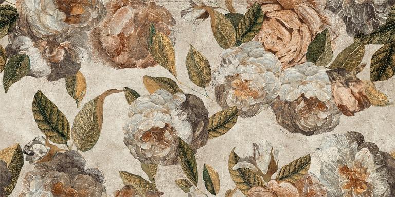 133483 Alchymie Flowery Beige Nat Ret 60x120 Naxos