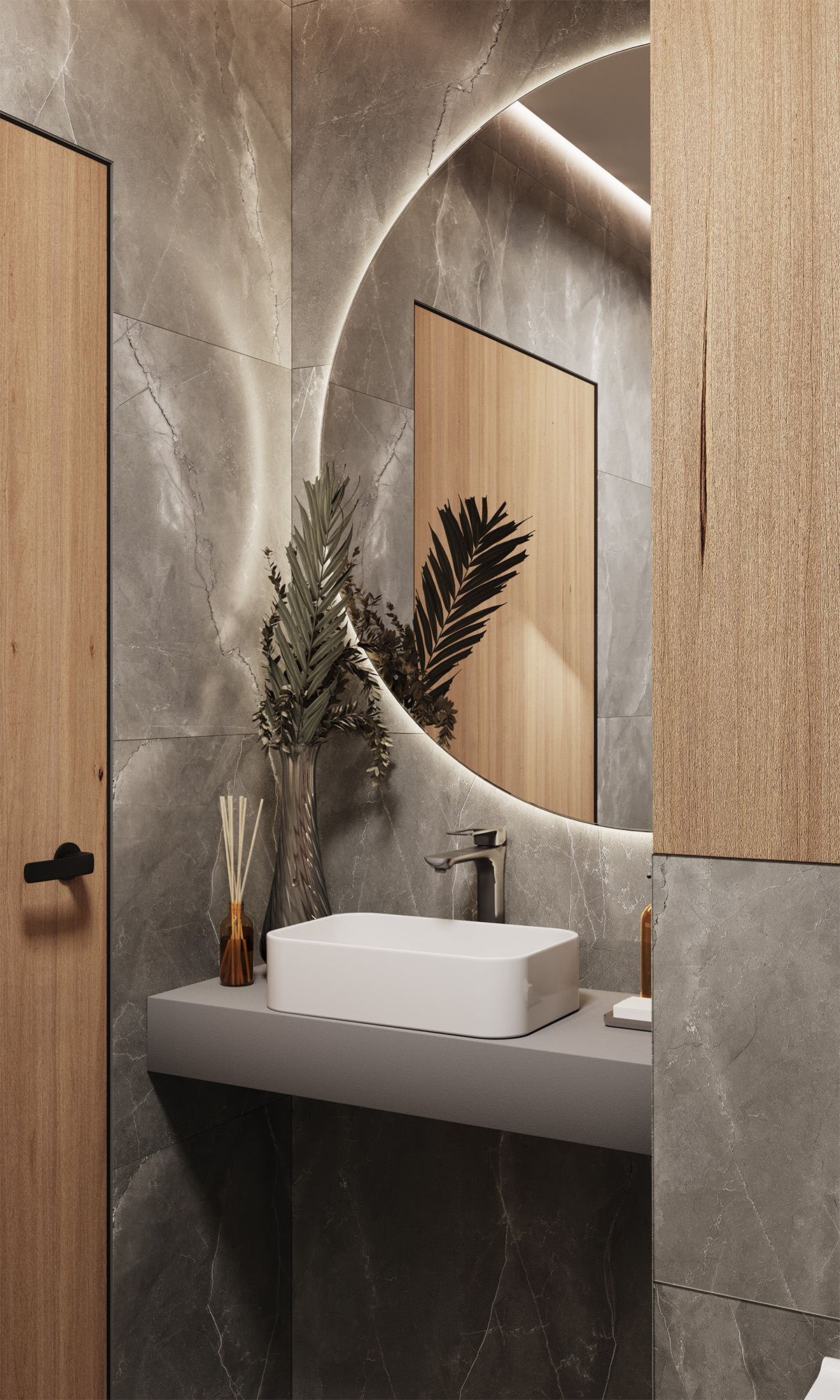FP1014-A Pulpis Nero Full Polished 60x60 Arcadia Ceramica