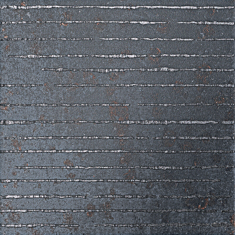 1062873 Decori Costruire Lamiera Mix Nero 25х25 Serenissima Cir