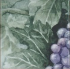 Monocolor Composicion Acuarela Uvas 20х40 Absolut Keramika