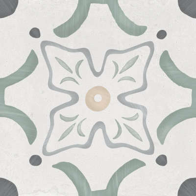3386036155 Sirocco Green Flower 9mm R10 22.3x22.3 Harmony