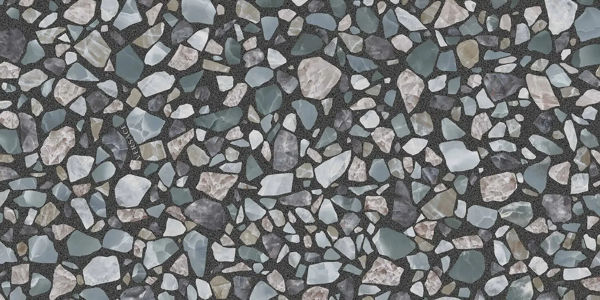 PF60013148 Gemstone Dark Shards Lux Rett 9mm 60x120 Versace (Gardenia Orchidea) фото 5