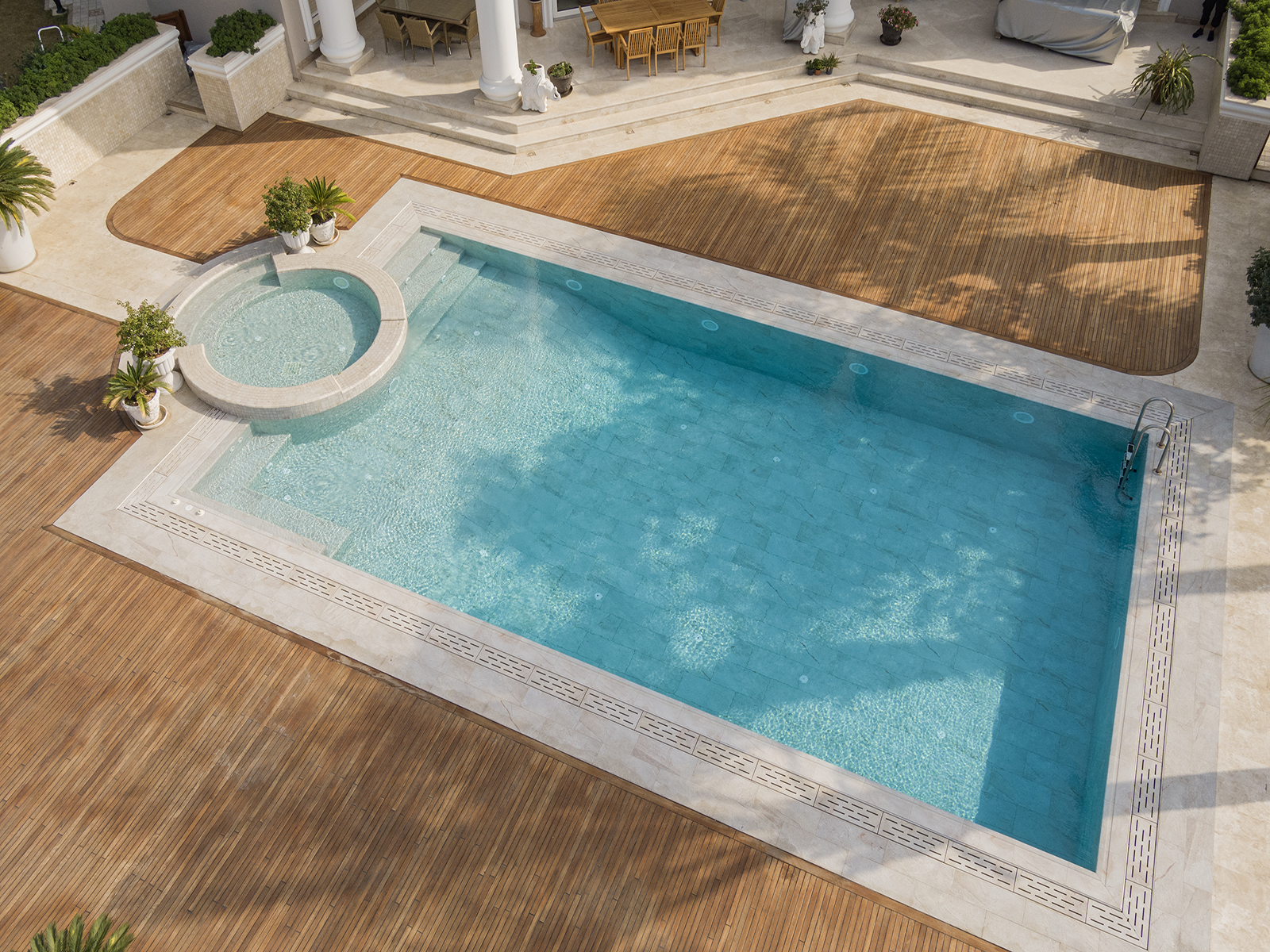PGA3366IT-Cift Pool Garden Anthracite InfinityTile Двойная отделка 33x66x0,76 Serapool фото 35