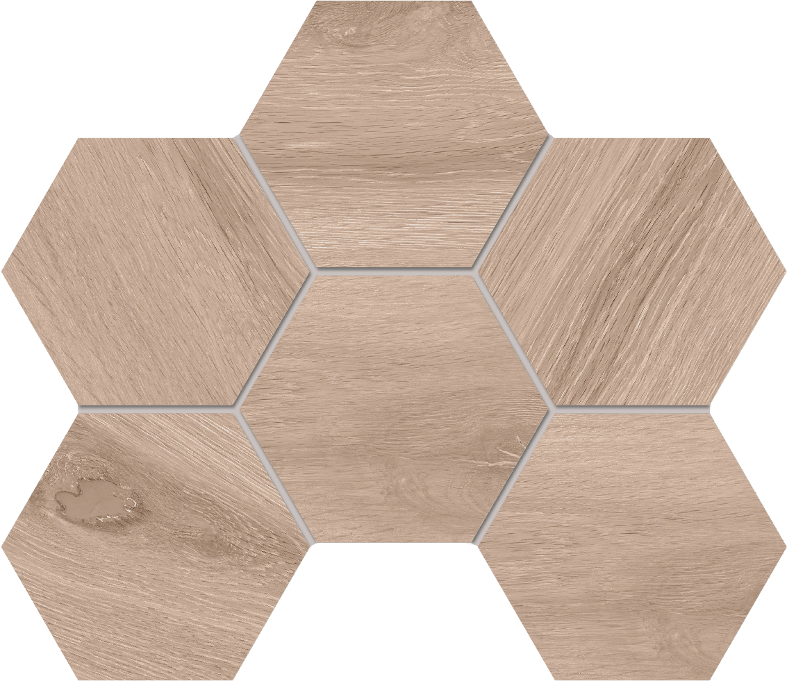 Мозаика SI01 Selection Hexagon неполированная 25x28.5x1.0 Ametis by Estima