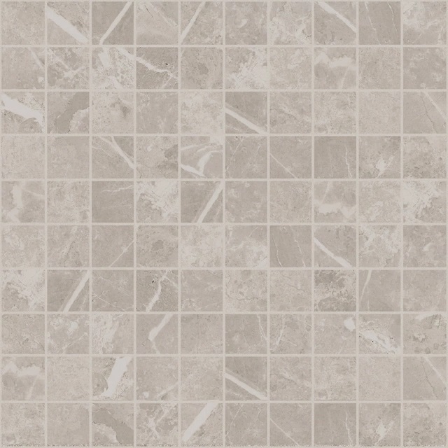 767157 Elemental Grey Dolomia Mosaico Luc 3x3 30x30 Cerim