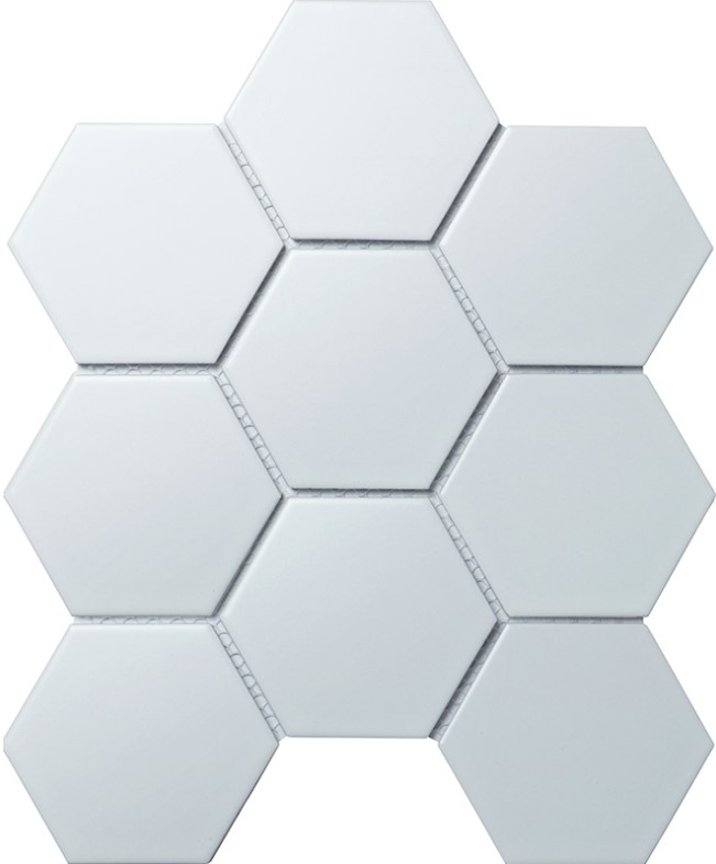 Hexagon big White Matt (SBH1005) 25.6х29.5 StarMosaic