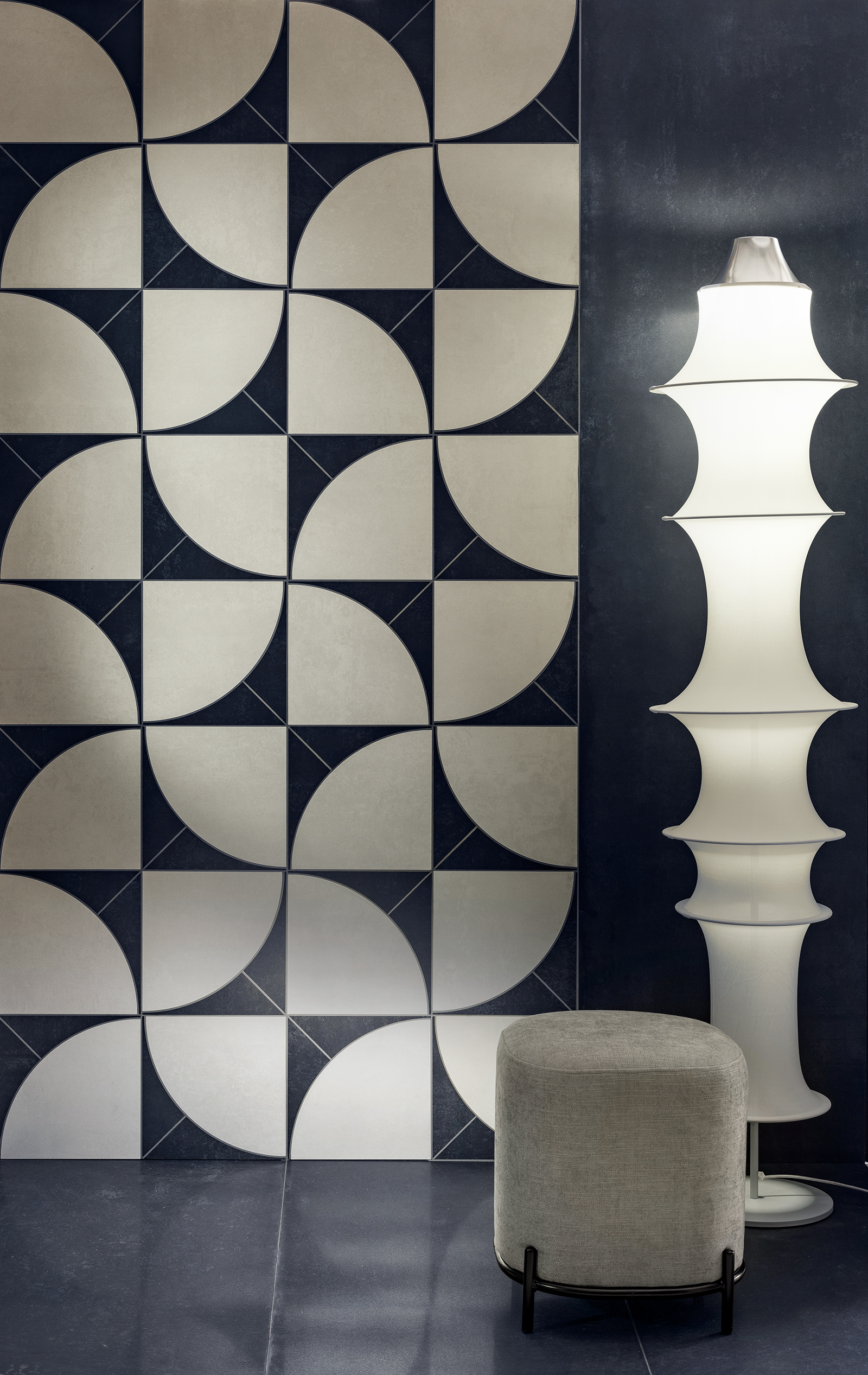 143051 Steel Jacquard Iridio Sat/Ret 8mm 60x120 Tagina Ceramiche