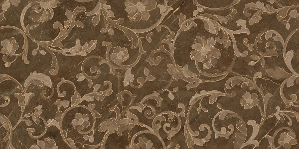 262553 FLOREALE PULPIS MARRONE 39x78 Versace (Gardenia Orchidea)