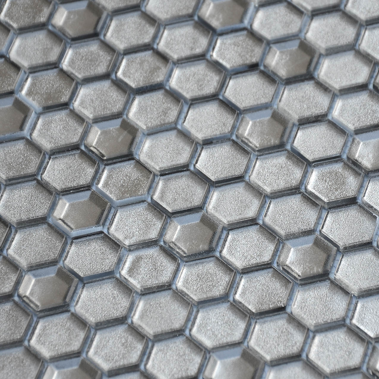 Argento grani hexagon 23x13x6 300x300х6 Caramelle Mosaic