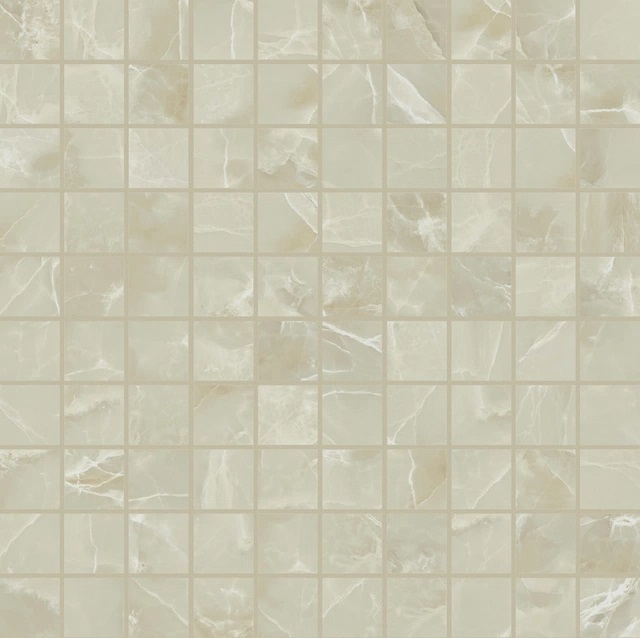 760952 Exalt Oyster Shade Mosaico Nat 3x3 30x30 Cerim