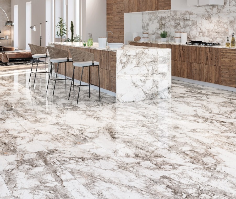 Arabescato Full Lap 60x120 6,5мм Qua Granite