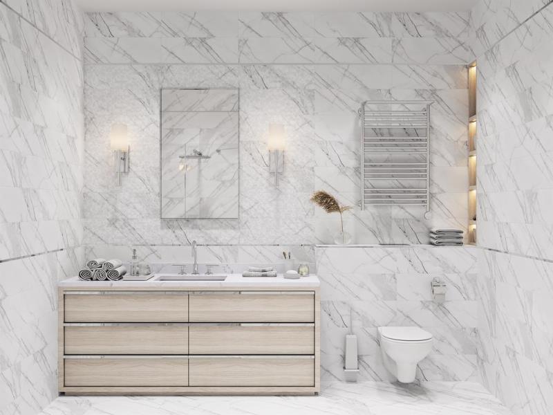 6246-0037 Pulse Бело-серый 45x45 Global Tile