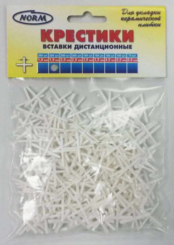 Крестики белые 1.5 мм Normal