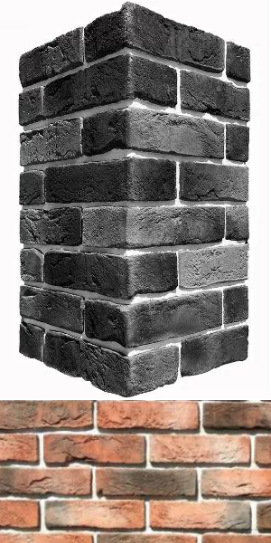 300-55 Лондон брик угол 9х22x6.5 White Hills