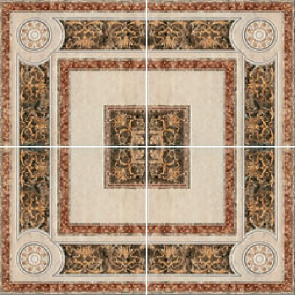 Rosone Travertini Crema 84x84 Capri Ceramiche