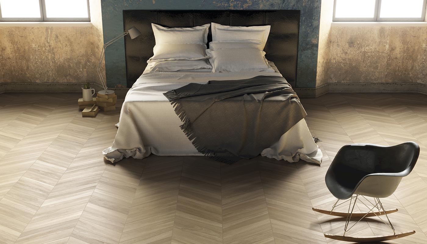 EFC0 SleekWood Beige Chevron 11x54 Emilceramica
