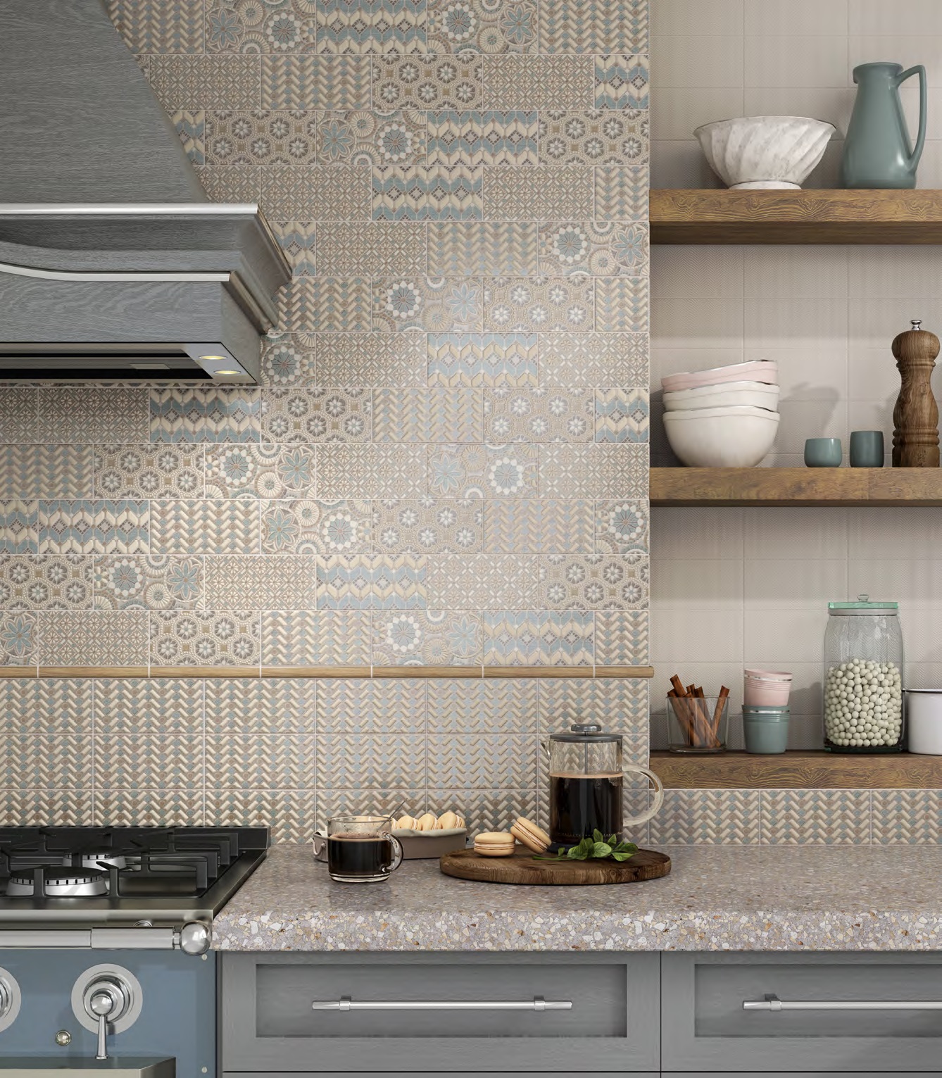 16083 Монтанелли бежевый структура 7.4*15 Kerama Marazzi