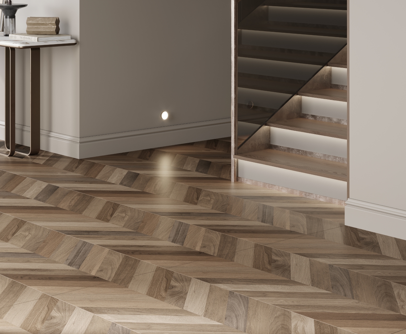 Wood Latina Brown Chevron M Laparet