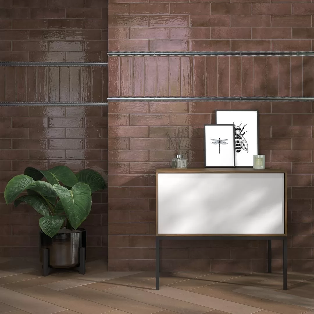 9042 Тракай коричневый темный глянцевый 8.5x28.5 Kerama Marazzi фото 21