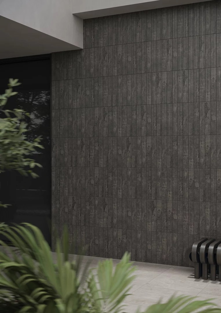 Carrizo Grey Elewacja Struktura Stripes Mix Mat 40x6,6 Paradyz