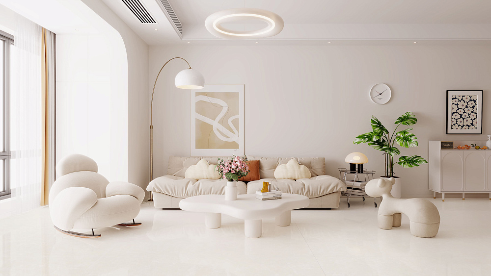 BHW-0019 Crema Marfil Polished (Sinking Ink) 600x1200x8 Basconi Home