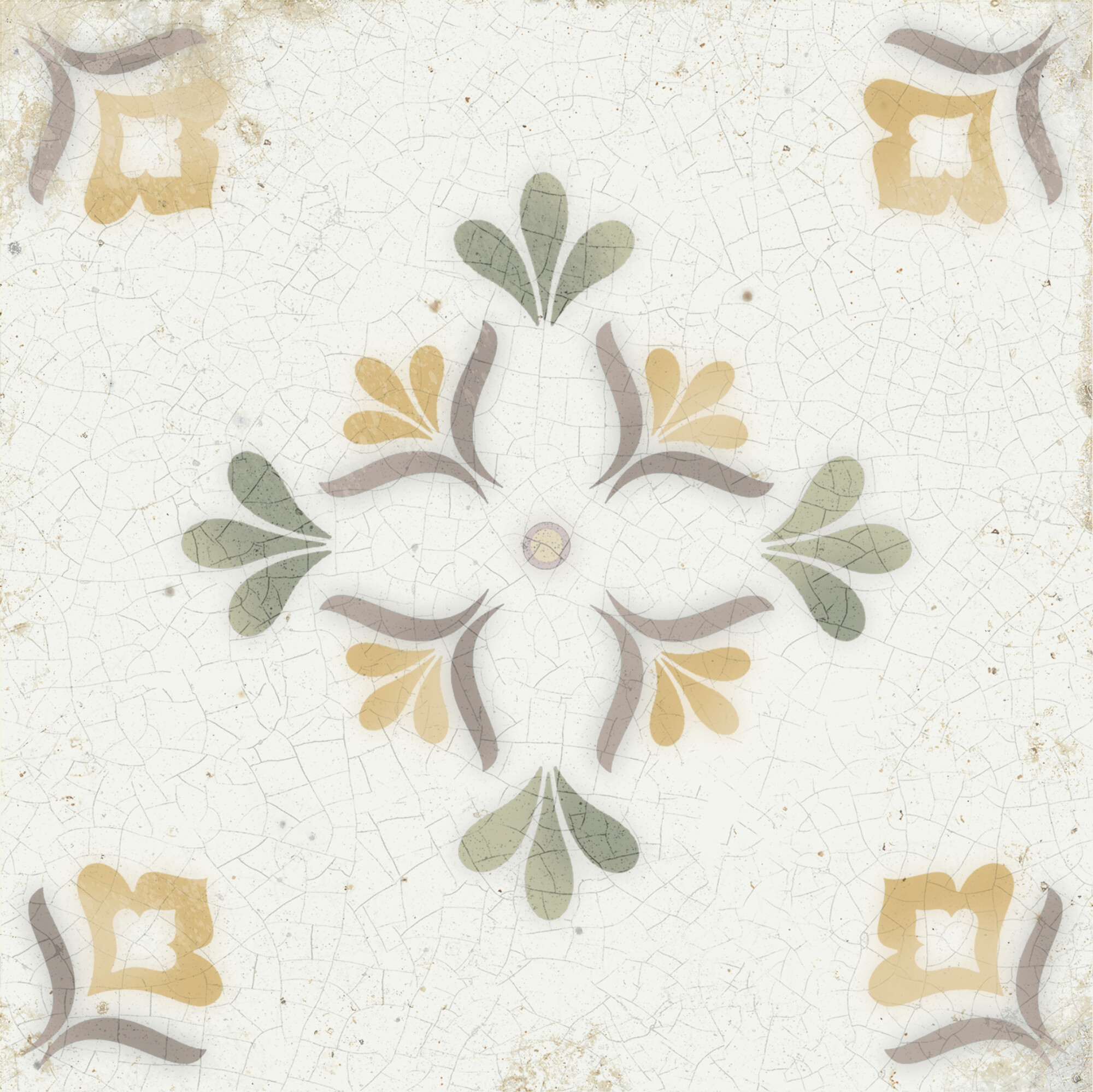 41825 Mayolica Flower 14,8x14,8 Harmony