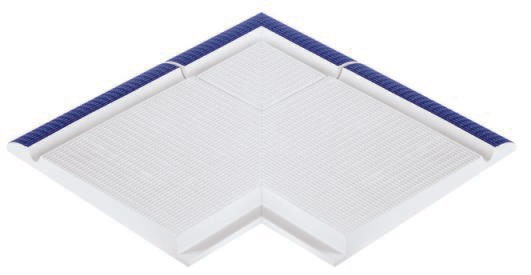 104-2027 DK Наружный угол с сетчатой поверхностью Cobalt 29,5x49 Serapool