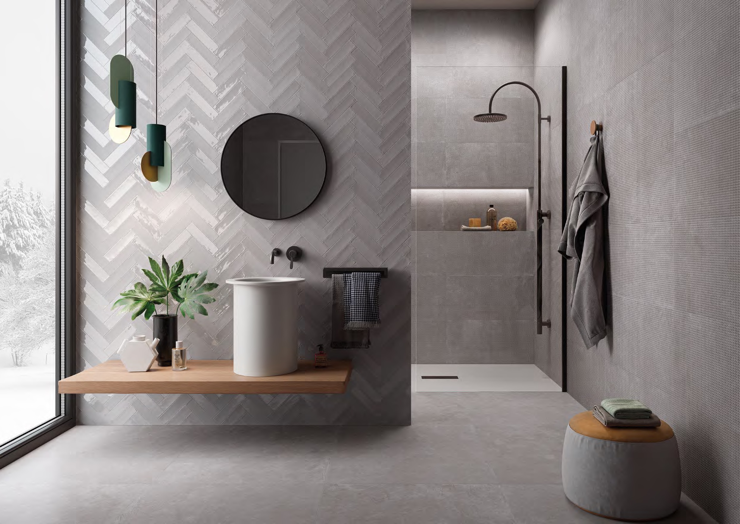 EHWP Totalook Mosaico Sequenza Bianco Naturale 30x30 Emilceramica