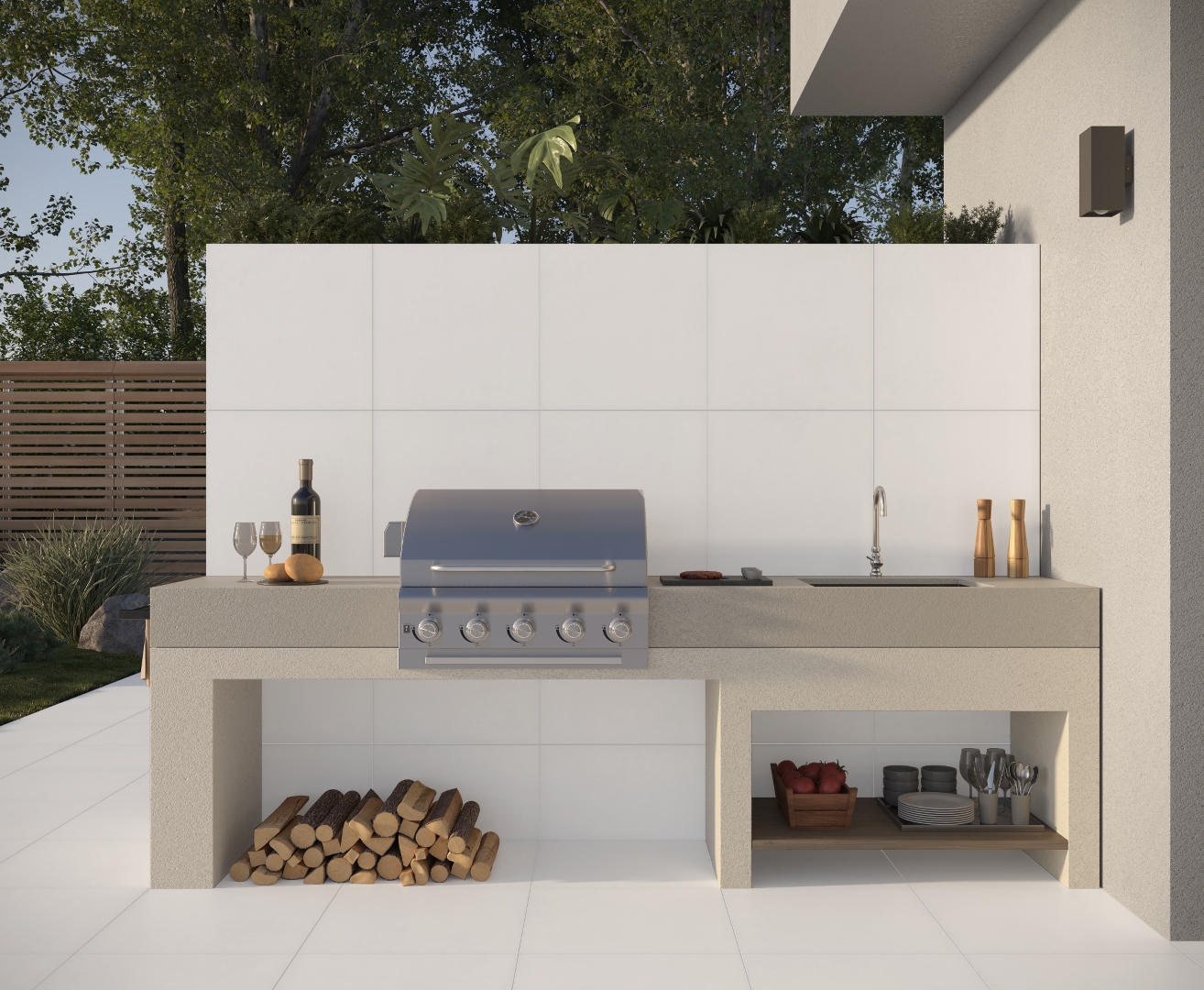 Betonica Blanco PRO светло-серый матовый R12Soft 60х60 Laparet