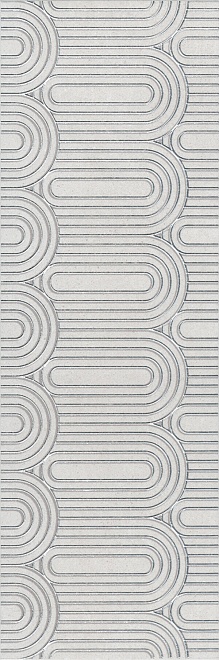 OP/A201/12136R Декор Безана серый светлый обрезной 25*75 Kerama Marazzi