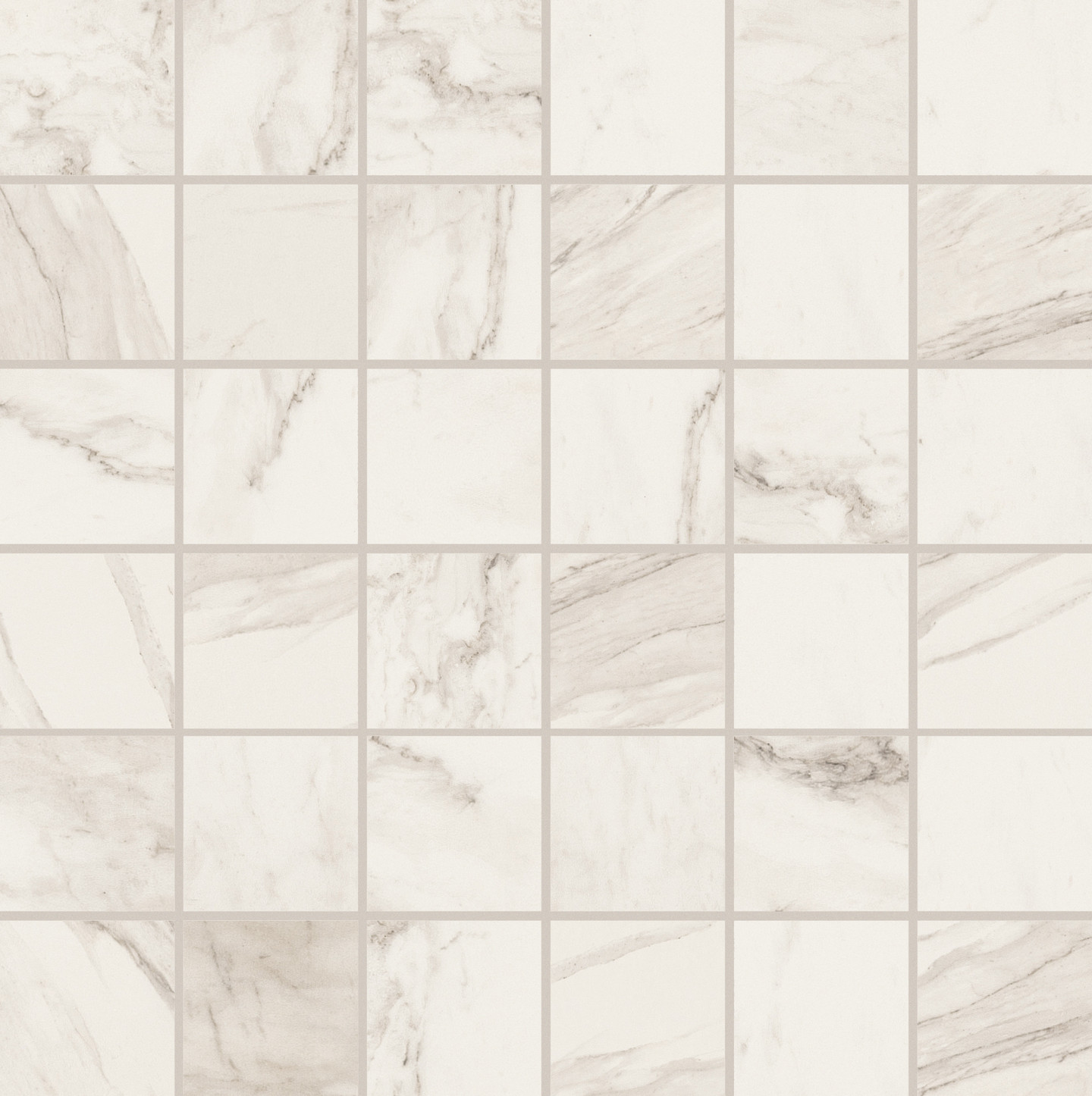 756682 Stones 2.0 Calacatta Smooth Mosaico 5x5 30x30 Casa Dolce Casa