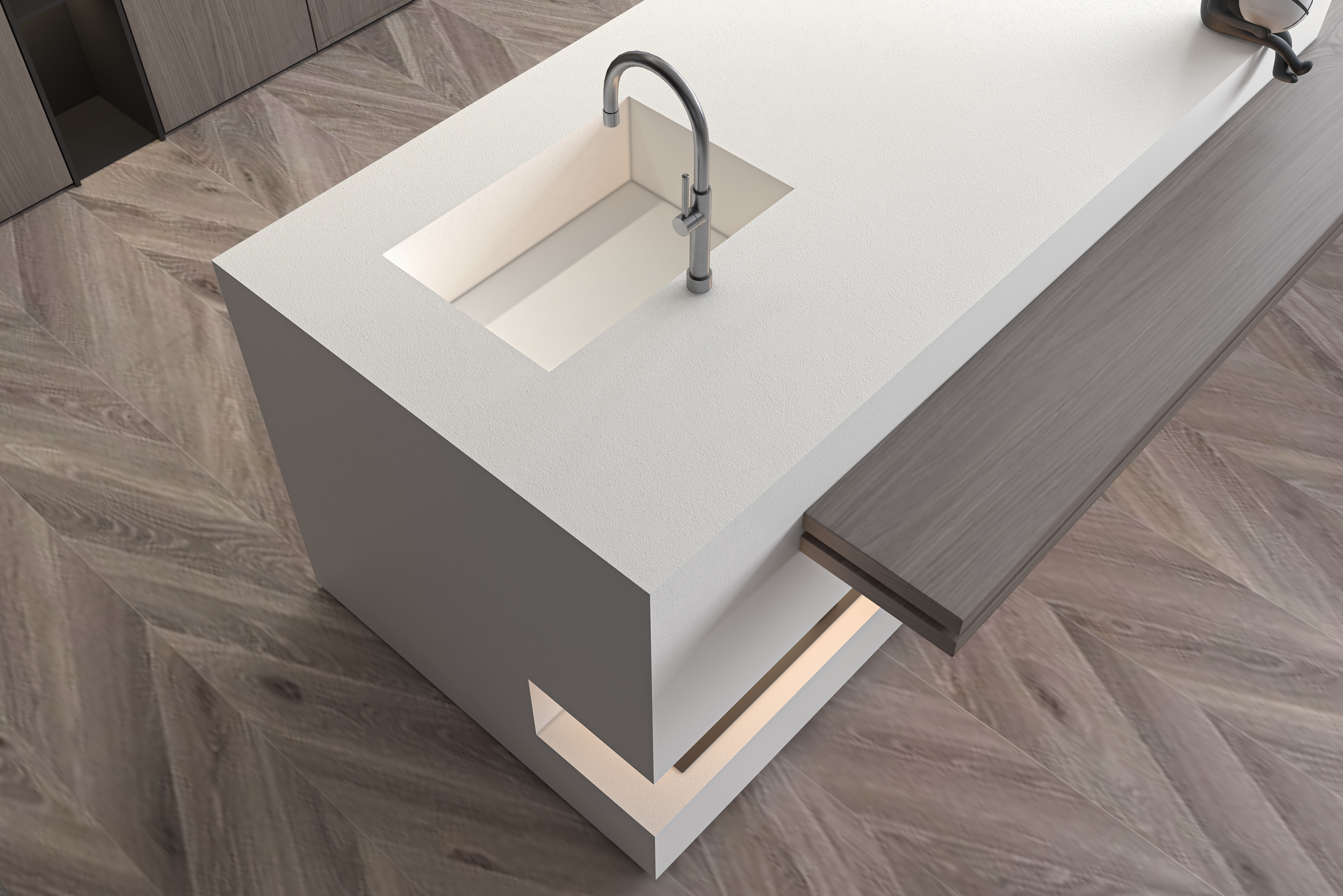 Black Aurora Спеченный камень сатин текстурированный 1600x3200x12 Delfone фото 5