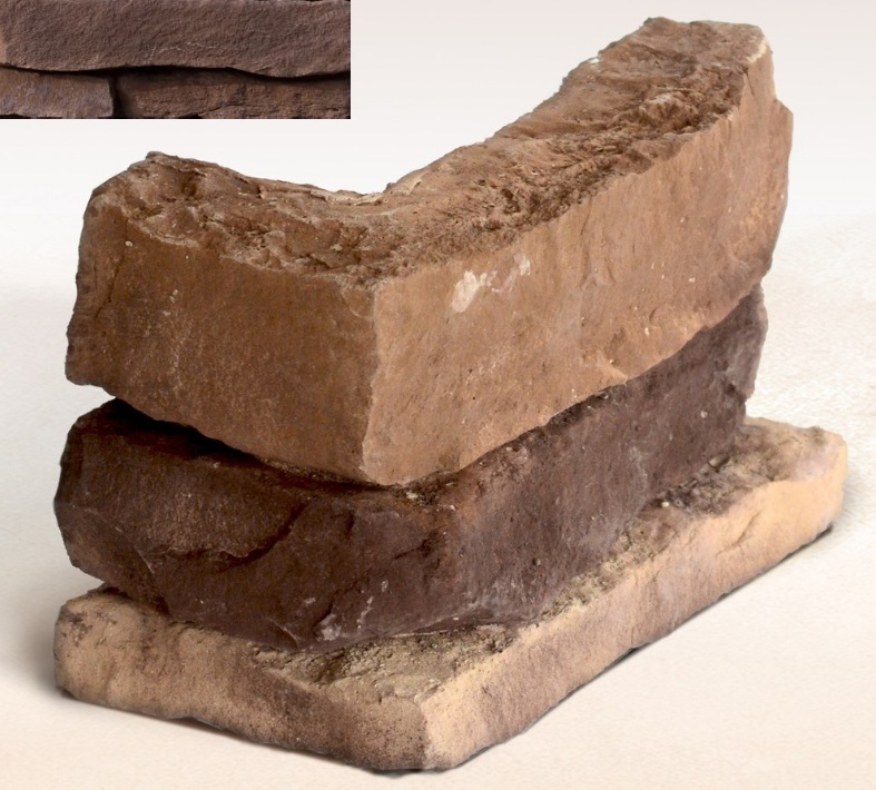 Колорадо 07-06 угловая 50х250(150)х125х30-60 (вариативный размер) Ecostone