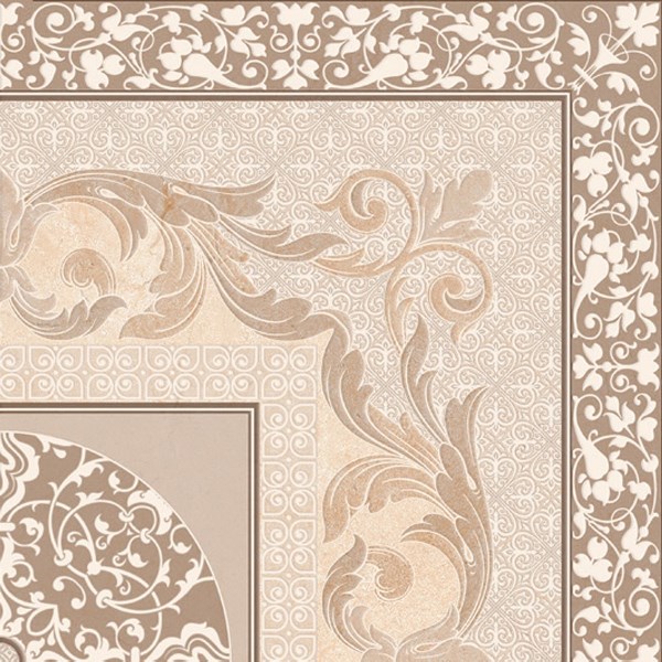 Crema Marfil Decor Corner 45x45 Goetan Ceramica