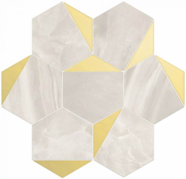 6001117 NOLITA ESAGONA TRIANGOLI ORO LUSSO 30x28 Vallelunga