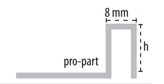 B71342756 Pro-part Laton Cromado 8x11x3000 Butech