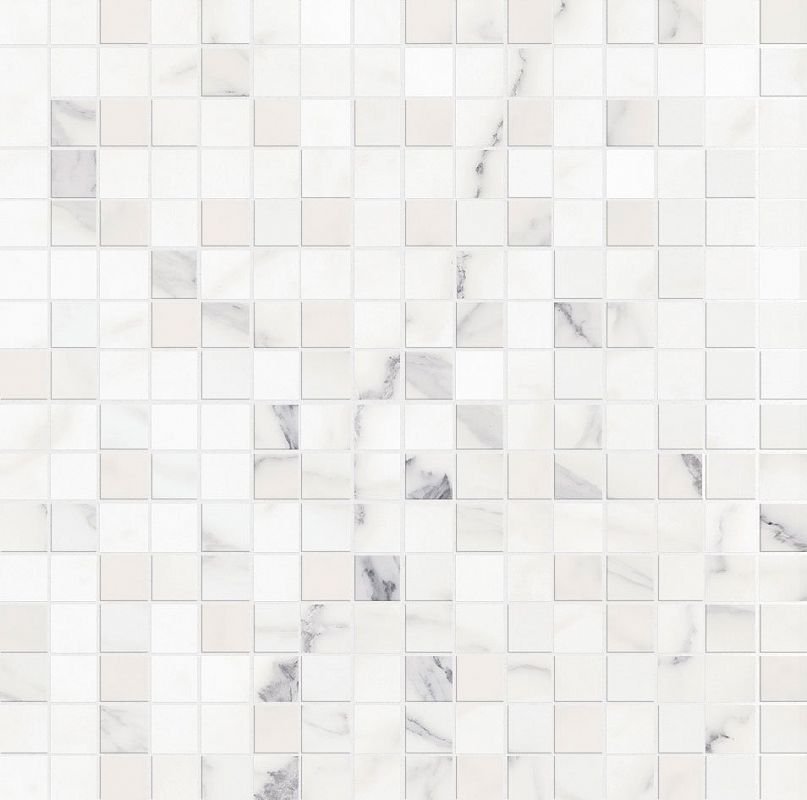 M8H3 Allmarble Wall Statuario Mosaico Lux 40х40 MARAZZI Italy