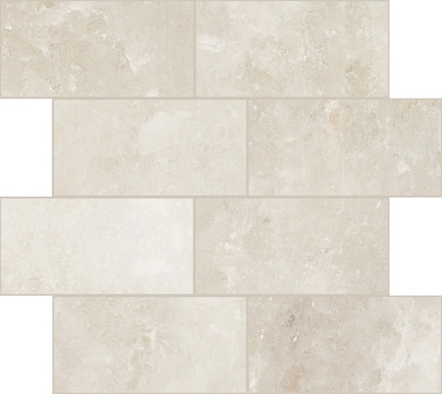 766760 Rock Salt White Gold Luc Muretto 7.5x15 6mm 30x30 Cerim